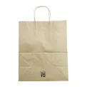 Fiesta Recyclable Twist Handle Brown Paper Bags Large (250 Pack) - Image 2