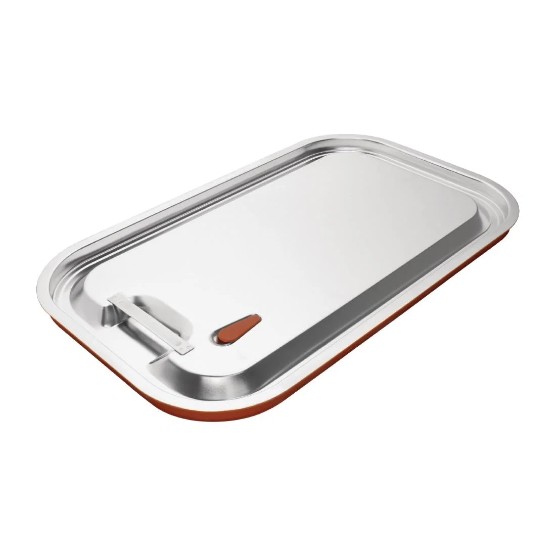 Vogue Stainless Steel and Silicone Sealable Gastronorm Lid 1/1 - Image 1