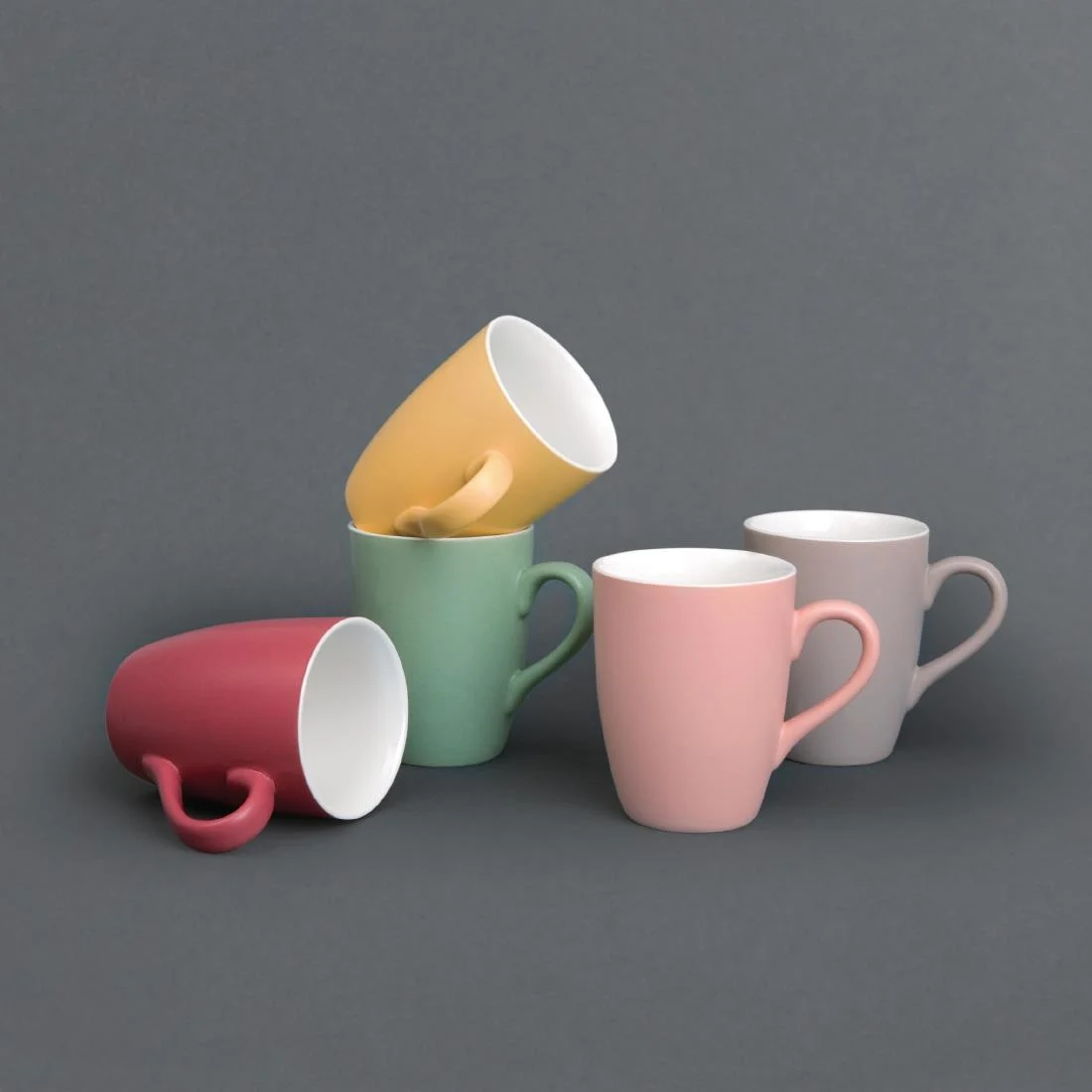 Olympia Matt Pastel Mug Red 320ml
