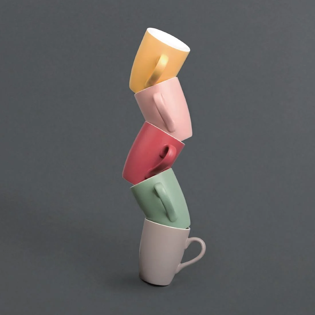 Olympia Matt Pastel Mug Red 320ml