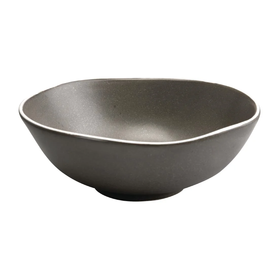 Olympia Chia Deep Bowls Charcoal 210mm (6 Pack) - Image 1