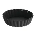 Vogue Non-Stick Mini Quiche Tin With Removable Base (3 Pack) - Image 1