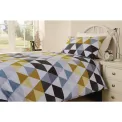 Mitre Essentials Geo Housewife Pillowcase Olive - Image 2
