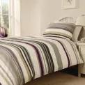 Mitre Essentials Madison Stripe Duvet Covers Magenta - Image 1
