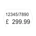 Avery Dennison 2-Line Permanent Label 16x26mm White (Pack of 12000) WP1626 - Image 1