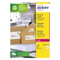 Avery Laser Labels Recycled 8 Per Sheet White (Pack of 800) LR7165-100 - Image 1