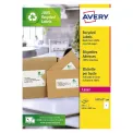 Avery Laser Labels Recycled 1 Per Sheet White (Pack of 100) LR7167-100 - Image 1