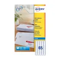 Avery Inkjet Mini Labels 38.1x21.2mm 65 Per Sheet White (Pack of 1625) J8651-25 - Image 1