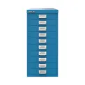 Bisley 10 Multidrawer Cabinet 279x380x590mm Azure Blue BY78740 - Image 1