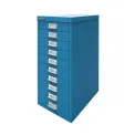 Bisley 10 Multidrawer Cabinet 279x380x590mm Azure Blue BY78740 - Image 2