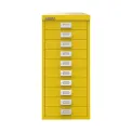 Bisley 10 Multidrawer Cabinet 279x380x590mm Canary Yellow BY78744 - Image 1