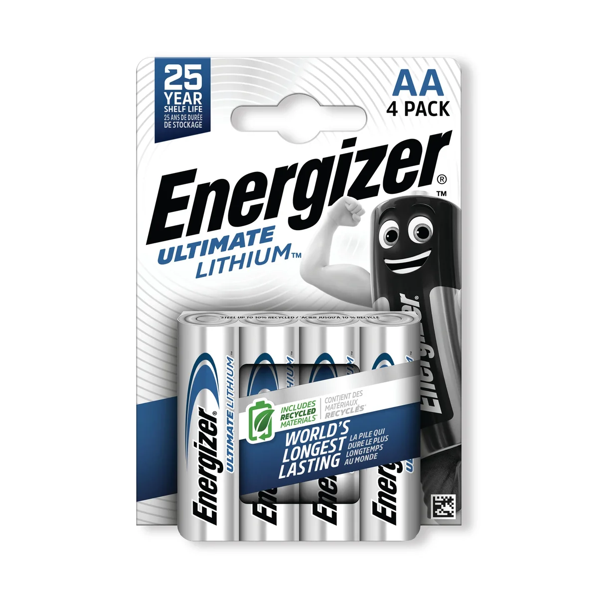 Energizer Ultimate AA Lithium Battery (Pack of 4) 632964 - Image 1
