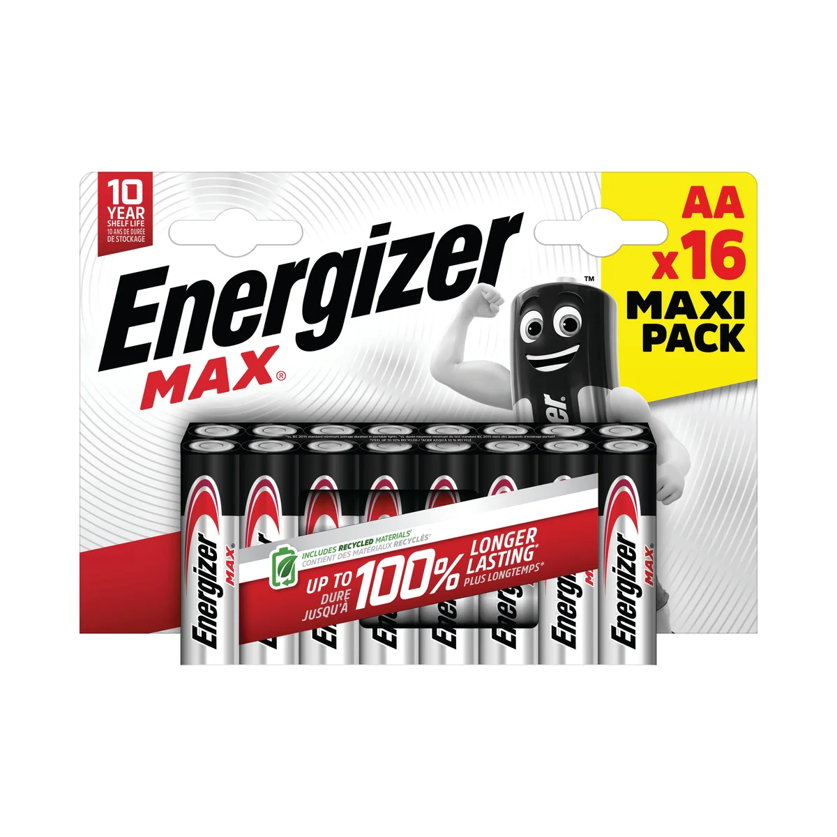 Energizer Max AA Battery (Pack of 16) E303327500 - Image 1