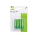 Q-Connect AAA LR03 Alkaline Batteries 1.5V (Pack of 4) KF00488 - Image 1