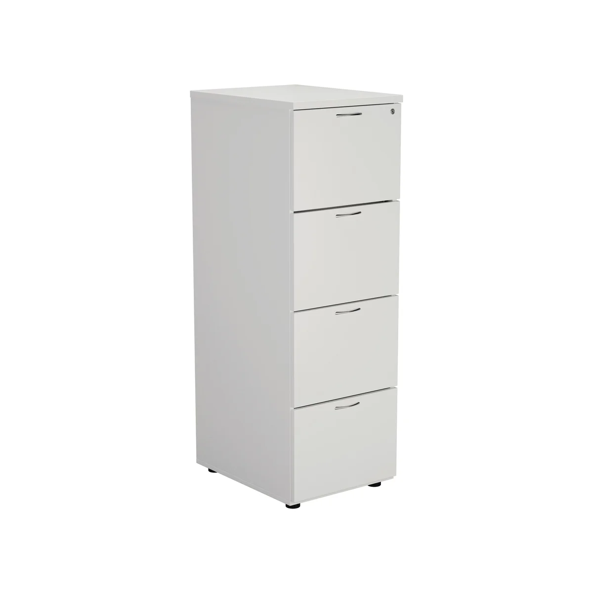 Jemini 4 Drawer Filing Cabinet 464x600x1365mm White KF78667 - Image 1