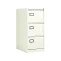 Jemini 3 Drawer Filing Cabinet 470x622x1016mm White KF78707 - Image 1