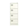 Jemini 4 Drawer Filing Cabinet Lockable 470x622x1321mm White KF78708 - Image 2