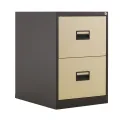 Talos 2 Drawer Filing Cabinet 465x620x700mm Coffee Cream TCS2FC-CC - Image 2