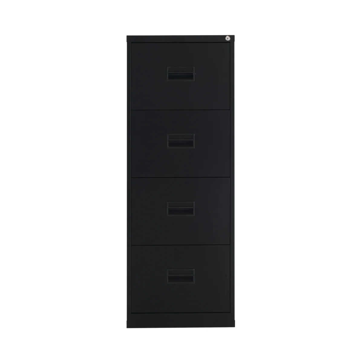 Talos 4 Drawer Filing Cabinet 465x620x1300mm Black TCS4FC-BK - Image 2