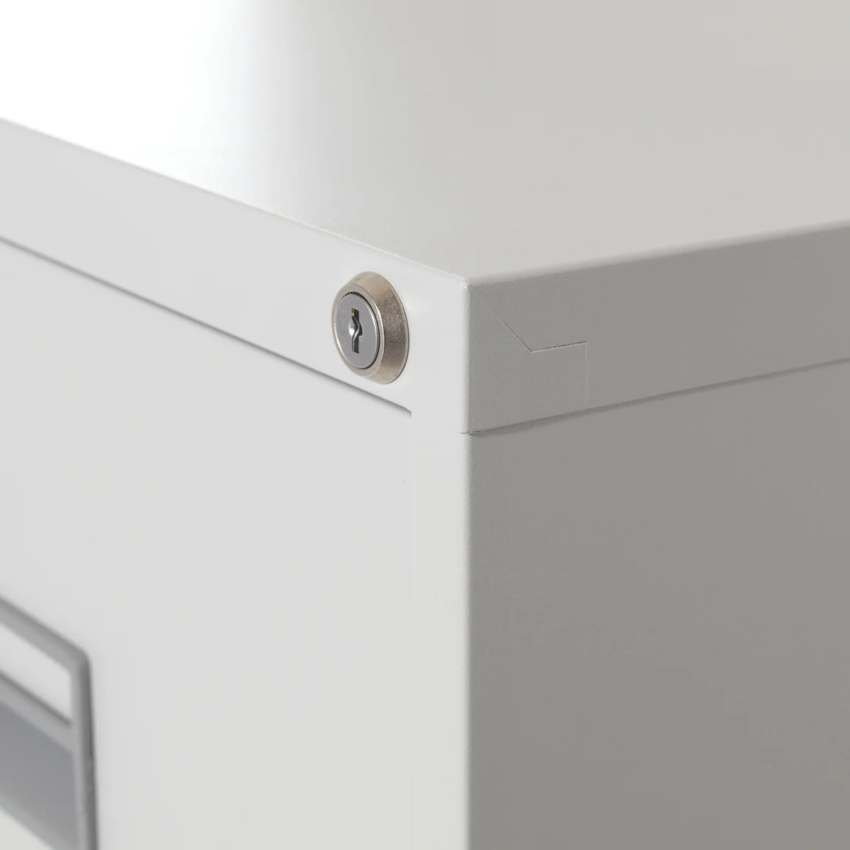 Talos 4 Drawer Filing Cabinet 465x620x1300mm White TCS4FC-WH - Image 2