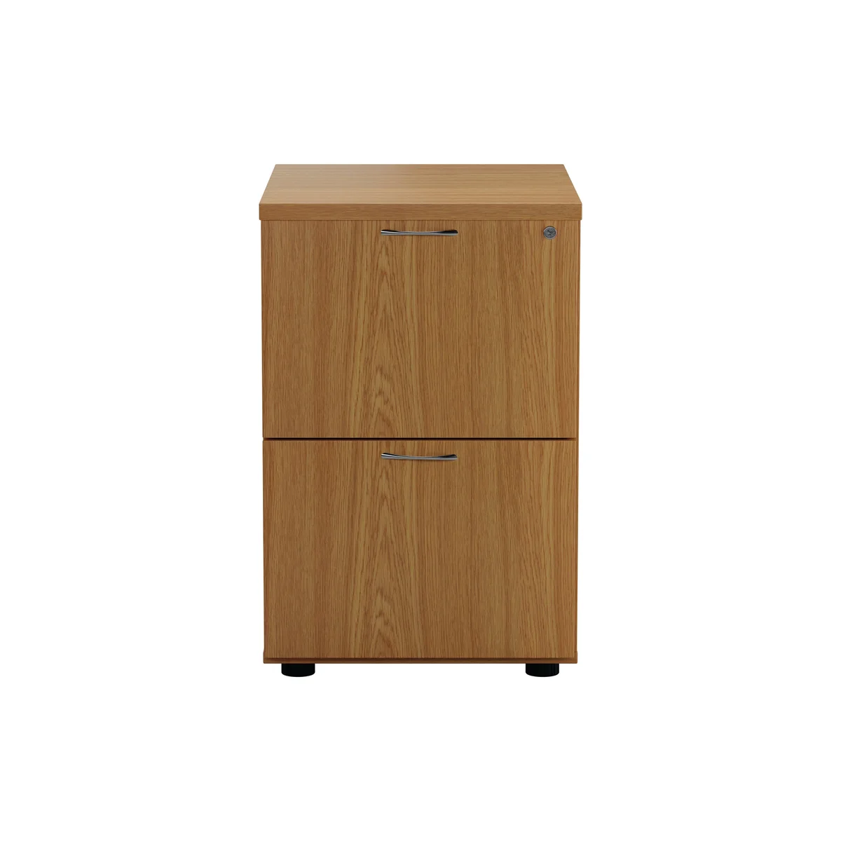 Jemini 2 Drawer Filing Cabinet 464x600x710mm Nova Oak KF79856 - Image 2