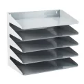 Avery Steel Letter Rack 5 Tier Grey 605 - Image 1