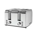 Igenix 4 Slice Toaster 1500W Stainless Steel IGT0409SS - Image 1