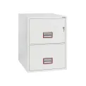Phoenix FS2272K Vertical Fire File 2 Drawer Key Lock White FS2272K - Image 1