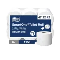 Tork SmartOne Toilet Roll 2-Ply White 1150 Sheets (Pack of 6) 472242 - Image 1