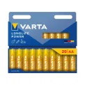 Varta Longlife AA Alkaline Battery 1.5V (Pack of 20) 4106101720 - Image 1