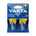 Varta Longlife Power D Alkaline Battery 1.5V (Pack of 2) 4920121422 - Image 1
