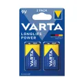 Varta Longlife Power 9V Battery (Pack of 2) 04922121412 - Image 1