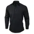 Uniform Works Unisex Long Sleeve Dress Shirt Black S