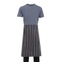 Whites Butchers Waist Apron Black and White Stripe - Image 1