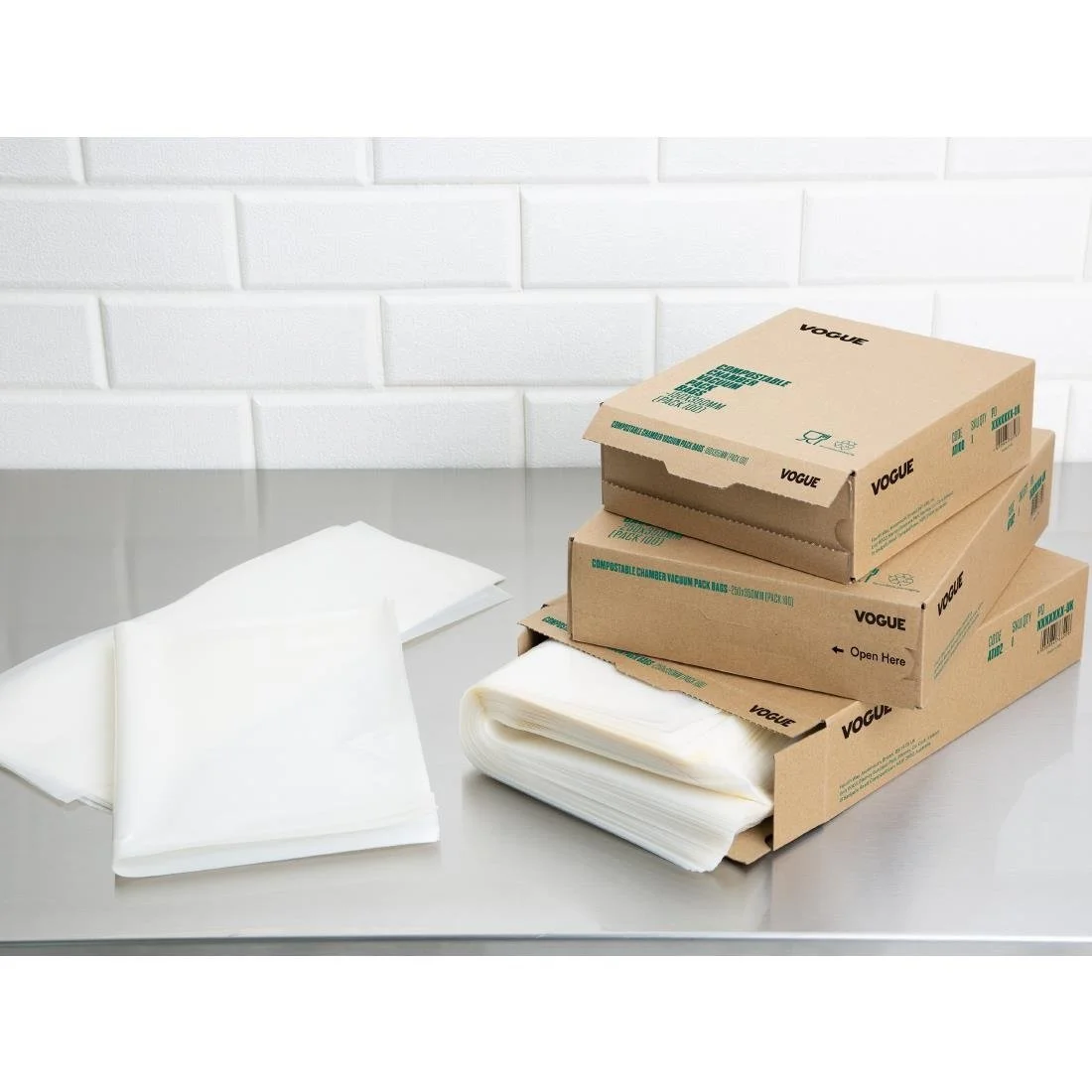 Vogue Compostable Chamber Vacuum Pack Bags 150x250mm (100 Pack) - Image 6
