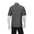 Chef Works Unisex Detroit Denim Short Sleeve Shirt Black M