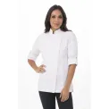 Chef Works Urban Womens Hartford Lightweight L/S Zipper Coat White - Image 1