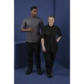 Southside Band Collar Unisex Chef Jacket Black - Image 13