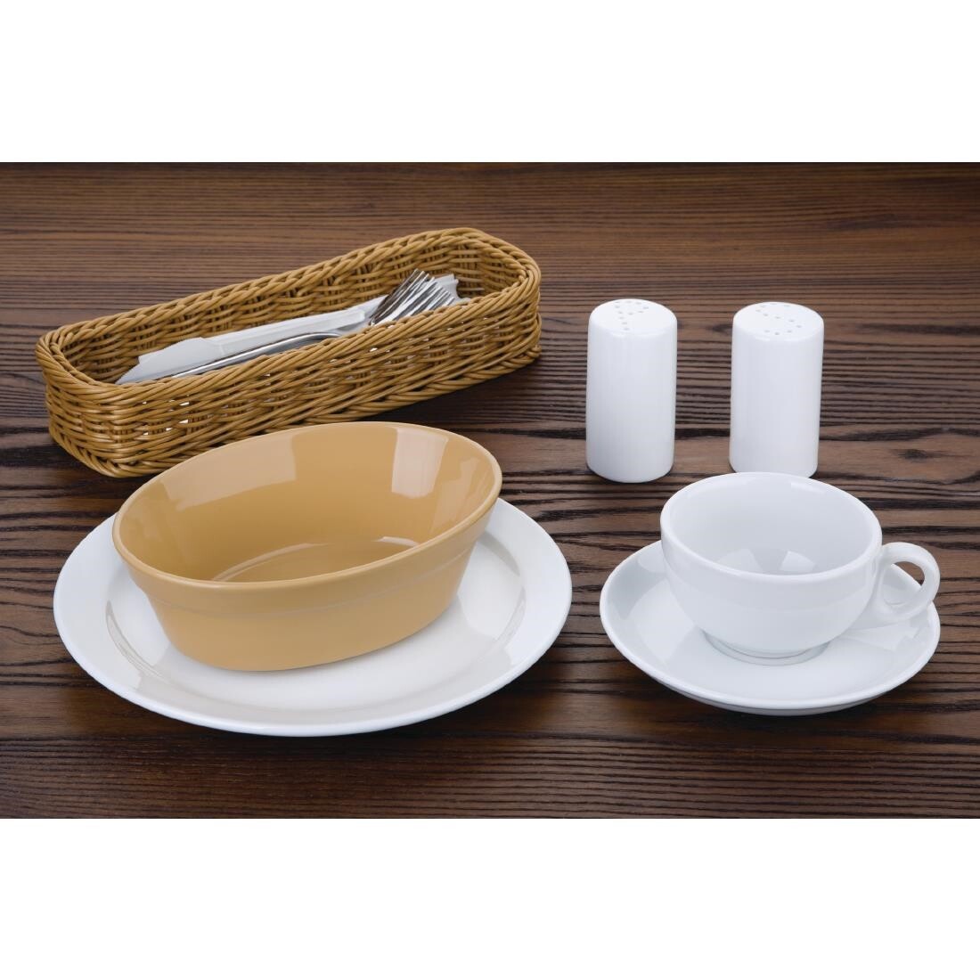 Olympia Stoneware Oval Pie Bowls 180 x 133mm