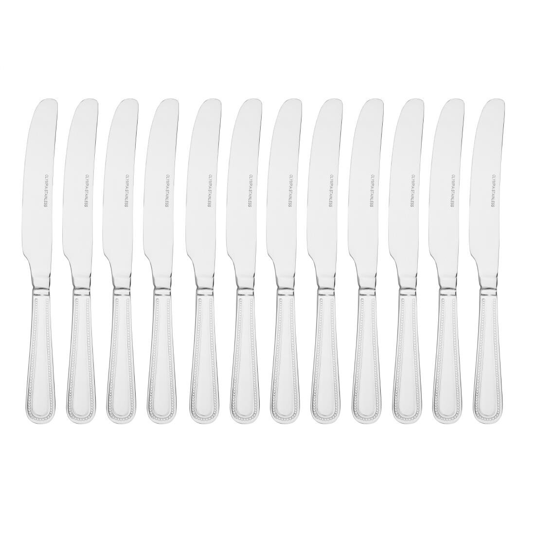 Olympia Bead Solid Handle Table Knife