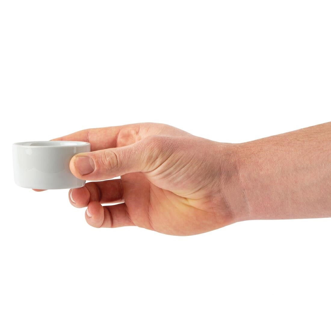 Olympia Whiteware Butter Dish 62mm