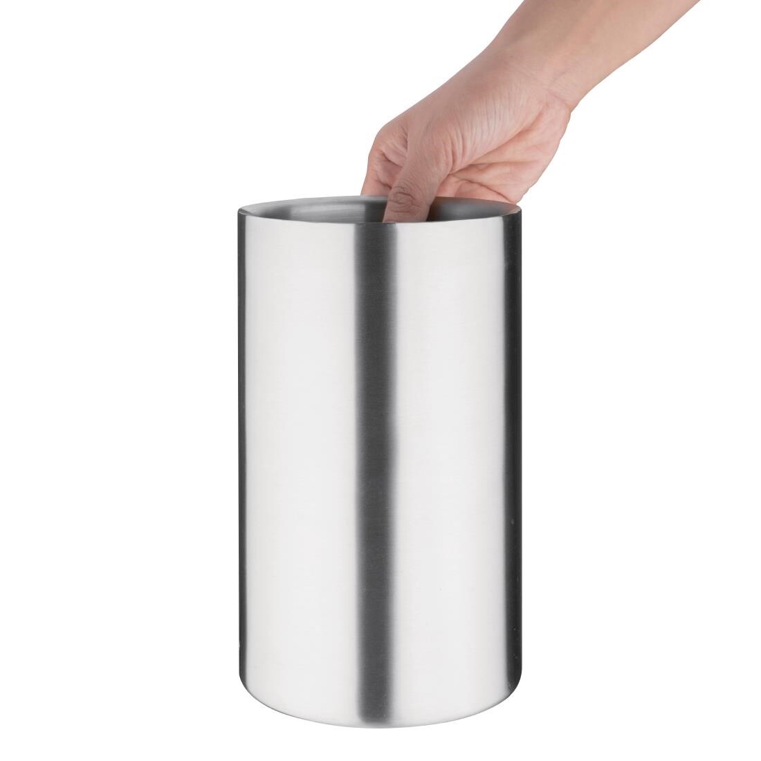 Olympia Brushed Stainless Steel Wine And Champagne Cooler