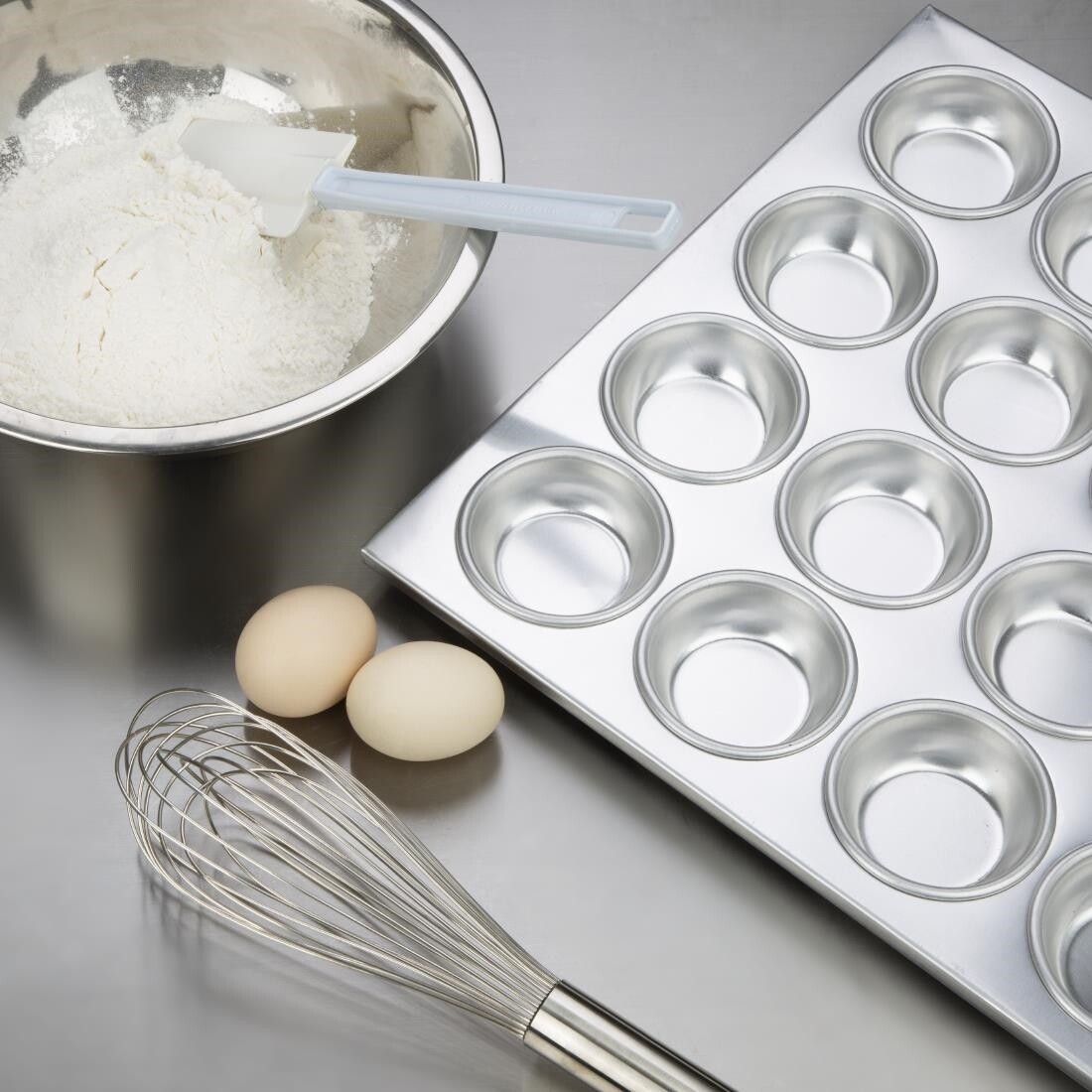 Vogue Aluminium 24 Cup Muffin Tray