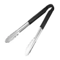 Vogue Colour Coded Black Serving Tongs 11" - Image 1