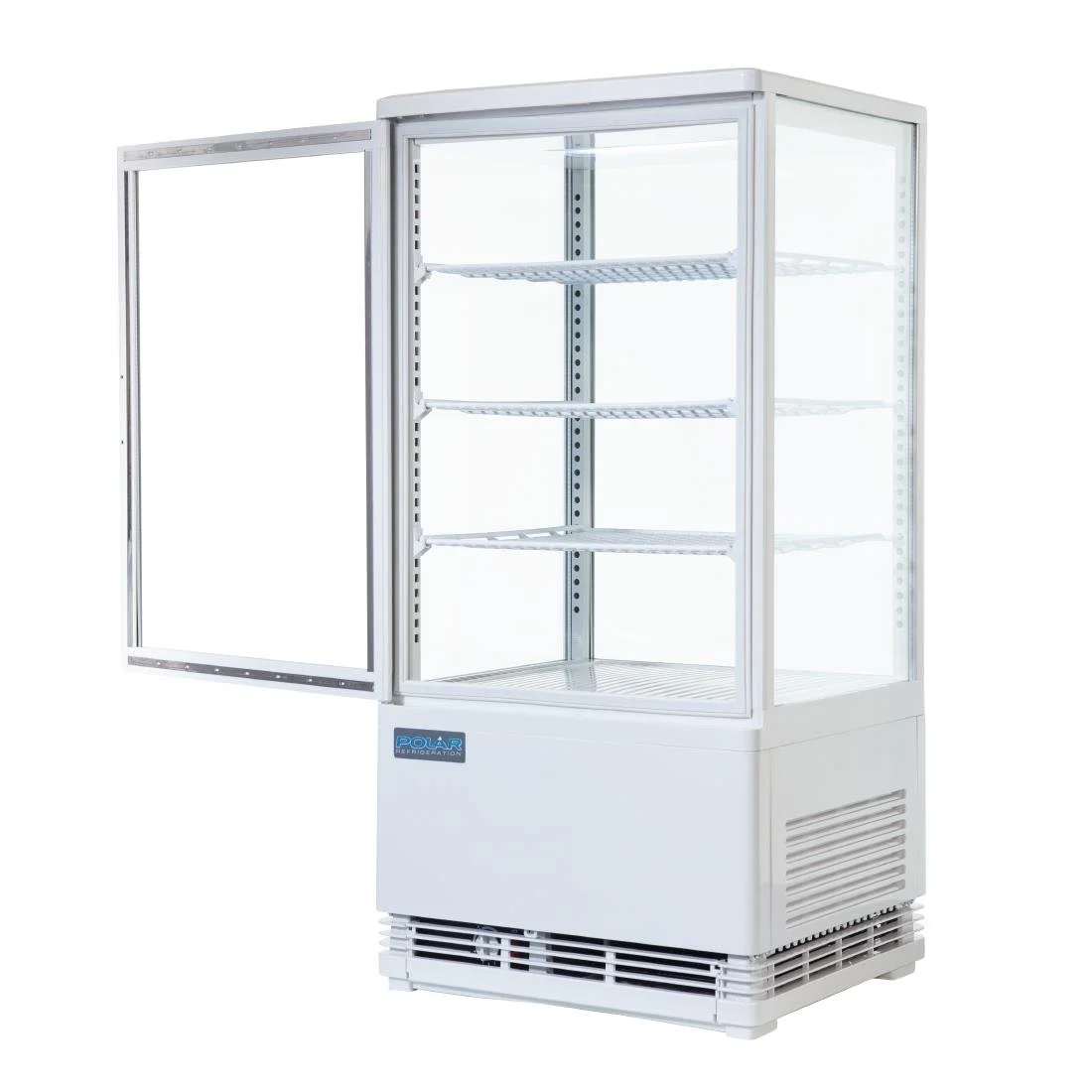 Polar C-Series Energy Efficient Curved Door Display Fridge White 86Ltr - Image 3