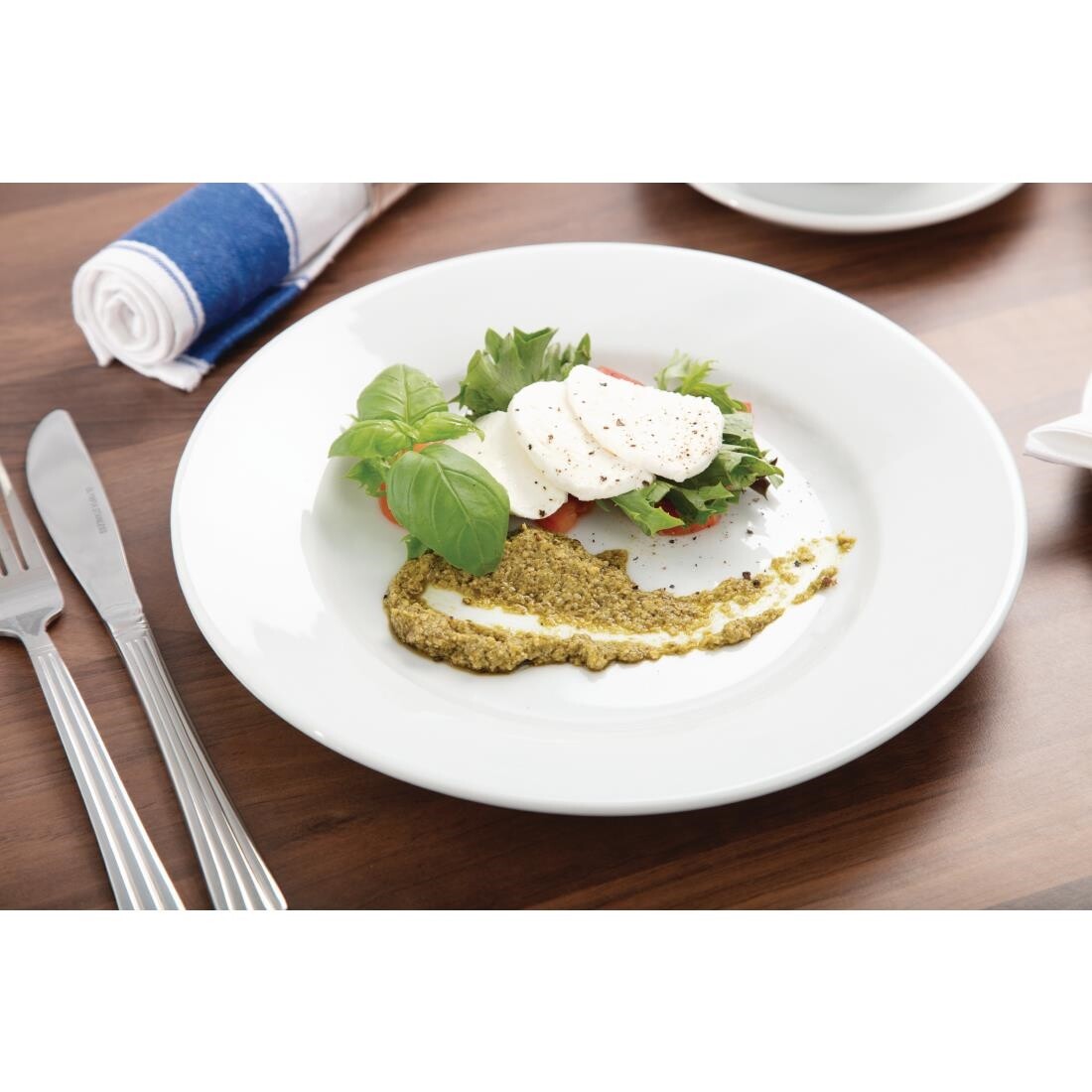 Athena Hotelware Wide Rimmed Plates 254mm