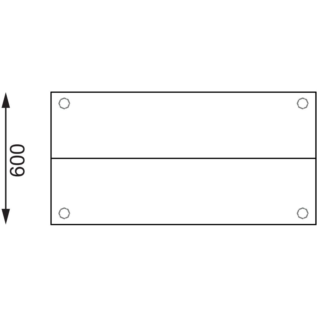 Vogue Stainless Steel Prep Station 1200x600mm