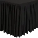 Table Top Black Cover & Skirting - Plisse Style - Image 1