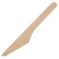 Fiesta Compostable Disposable Wooden Knives (Pack of 100) - Image 1