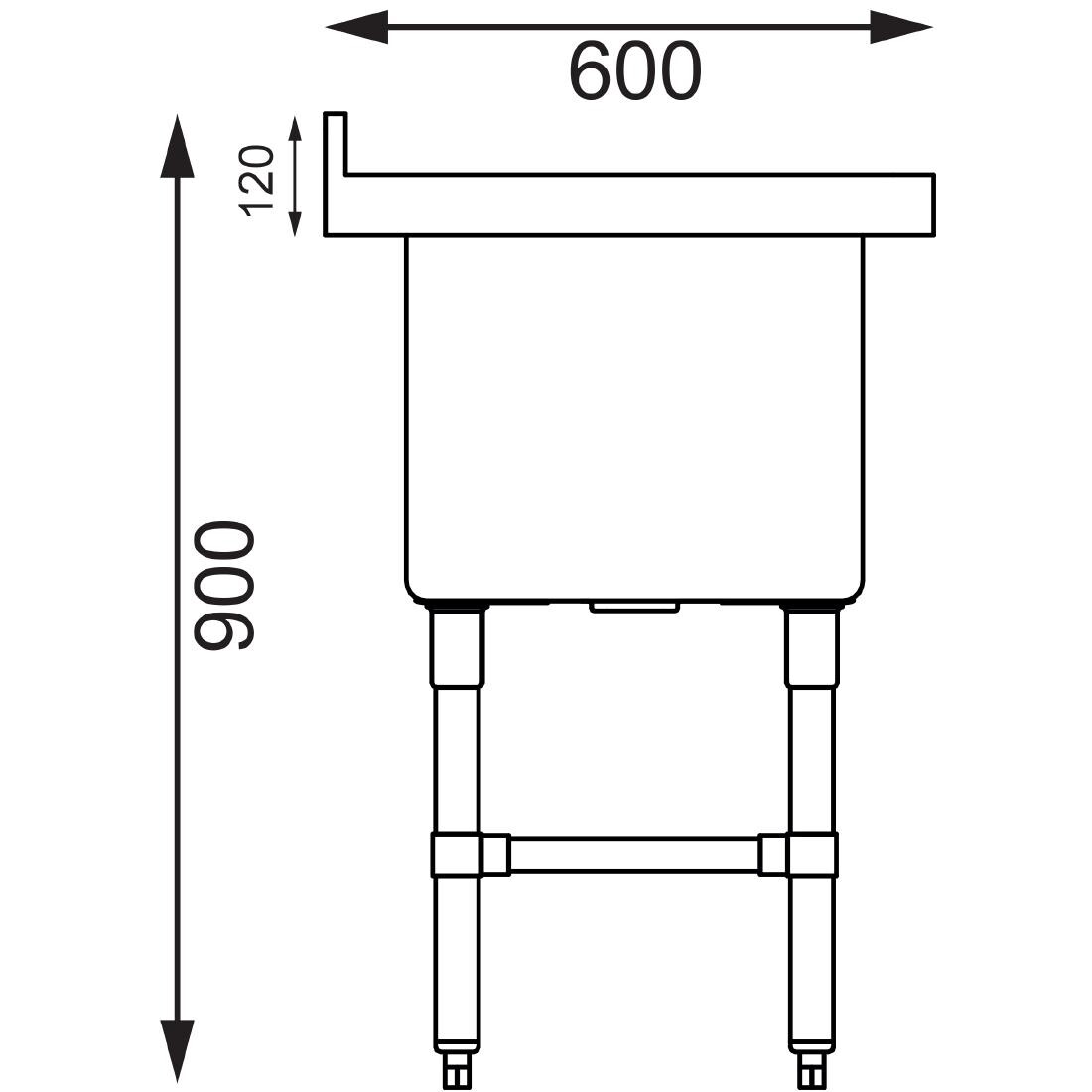 Vogue Deep Pot Sink